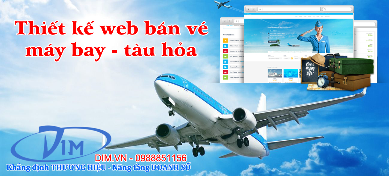 thiết kế website bán vé máy bay